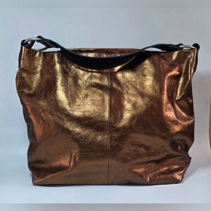 Ellington Metallic Leather Shoulder Bag